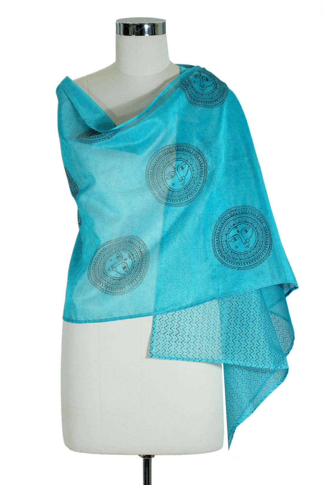 Cotton and silk shawl - India Sun