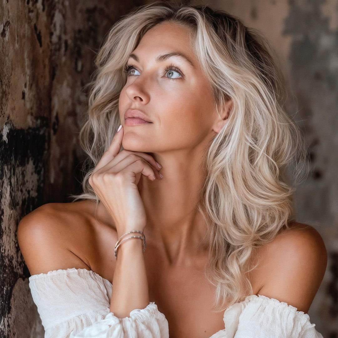 Artisan Crafted Sterling Silver Bangle Bracelets (Pair) - Secrets