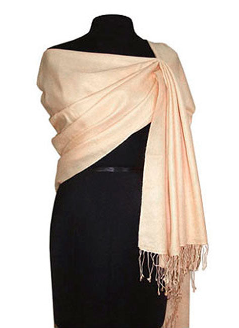 Wool and silk blend shawl - Feminine