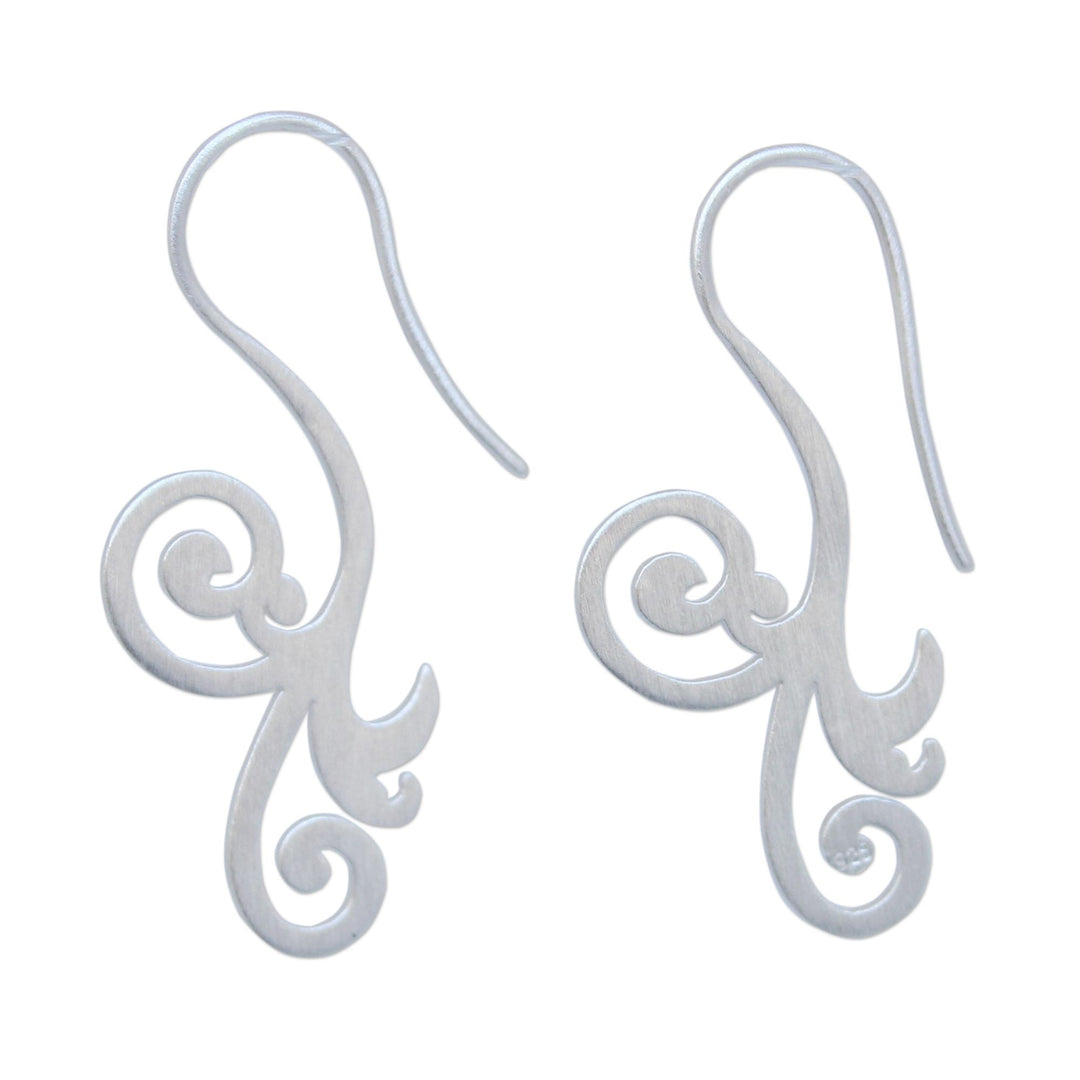 Modern Sterling Silver Drop Earrings - Enamored