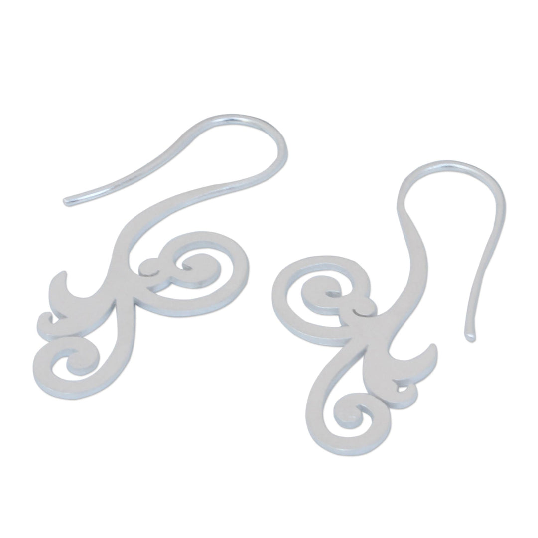 Modern Sterling Silver Drop Earrings - Enamored