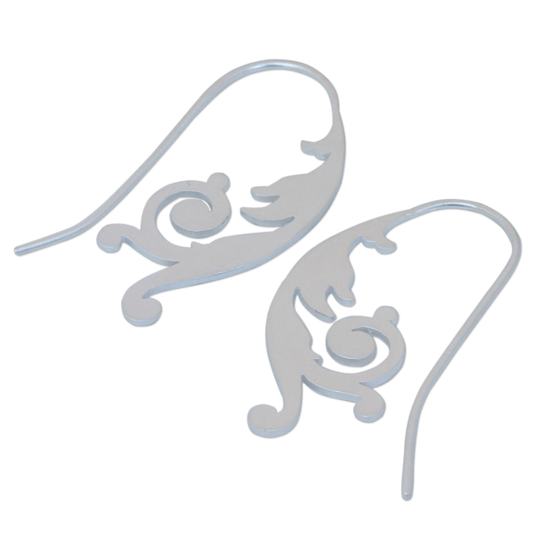 Handcrafted Sterling Silver Drop Earrings - Empress