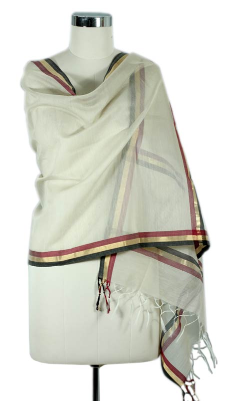 Cotton and silk shawl - Regal Madhya