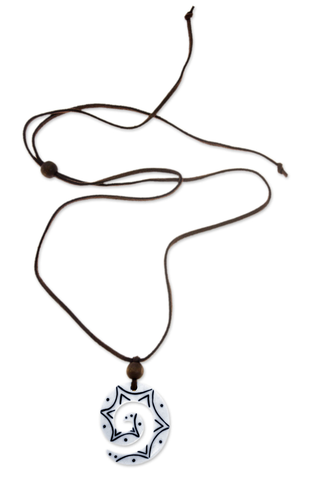 Unique Cow Bone Pendant Necklace - Stargazer
