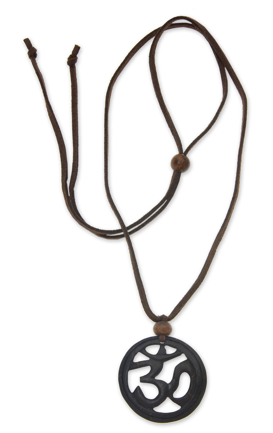 Inspirational Coconut Shell Pendant Necklace - Java Yoga