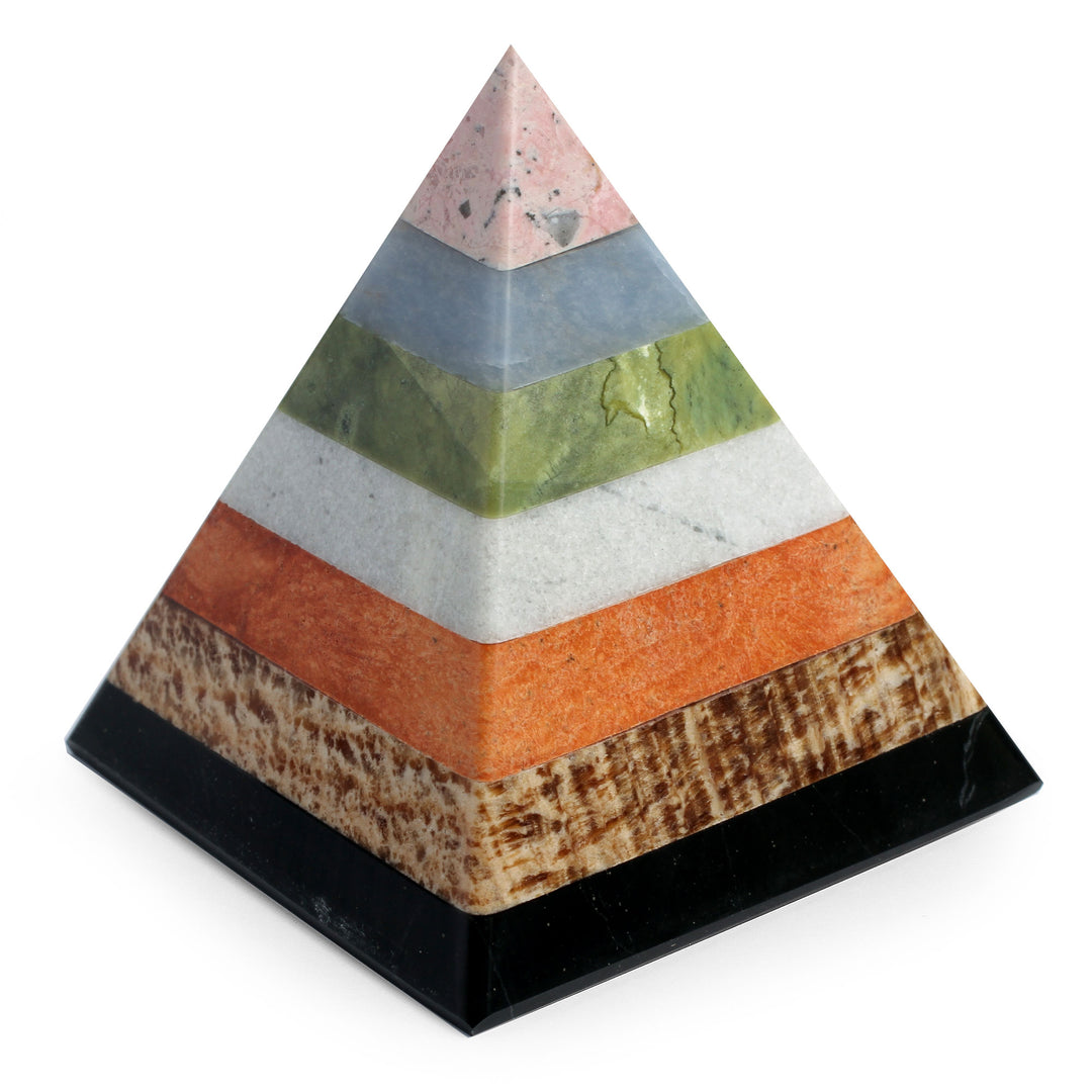 Hand Crafted Andean Gemstone Sculpture - Energy of the Pyramid