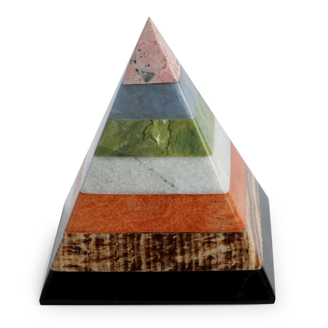 Hand Crafted Andean Gemstone Sculpture - Energy of the Pyramid