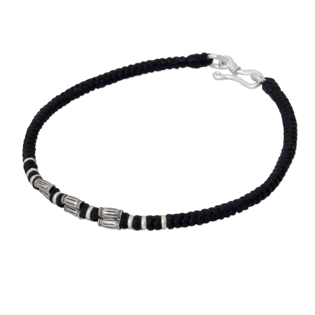 Hand Crafted Silver Braided Bracelet - Hill Tribe Smile