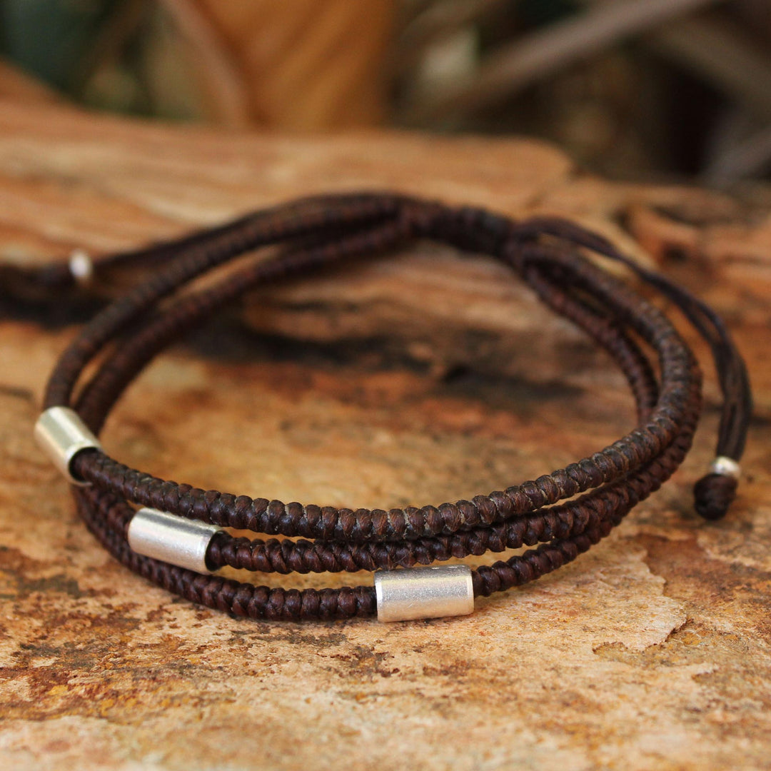 Silver Braided Bracelet - Hill Tribe Friend
