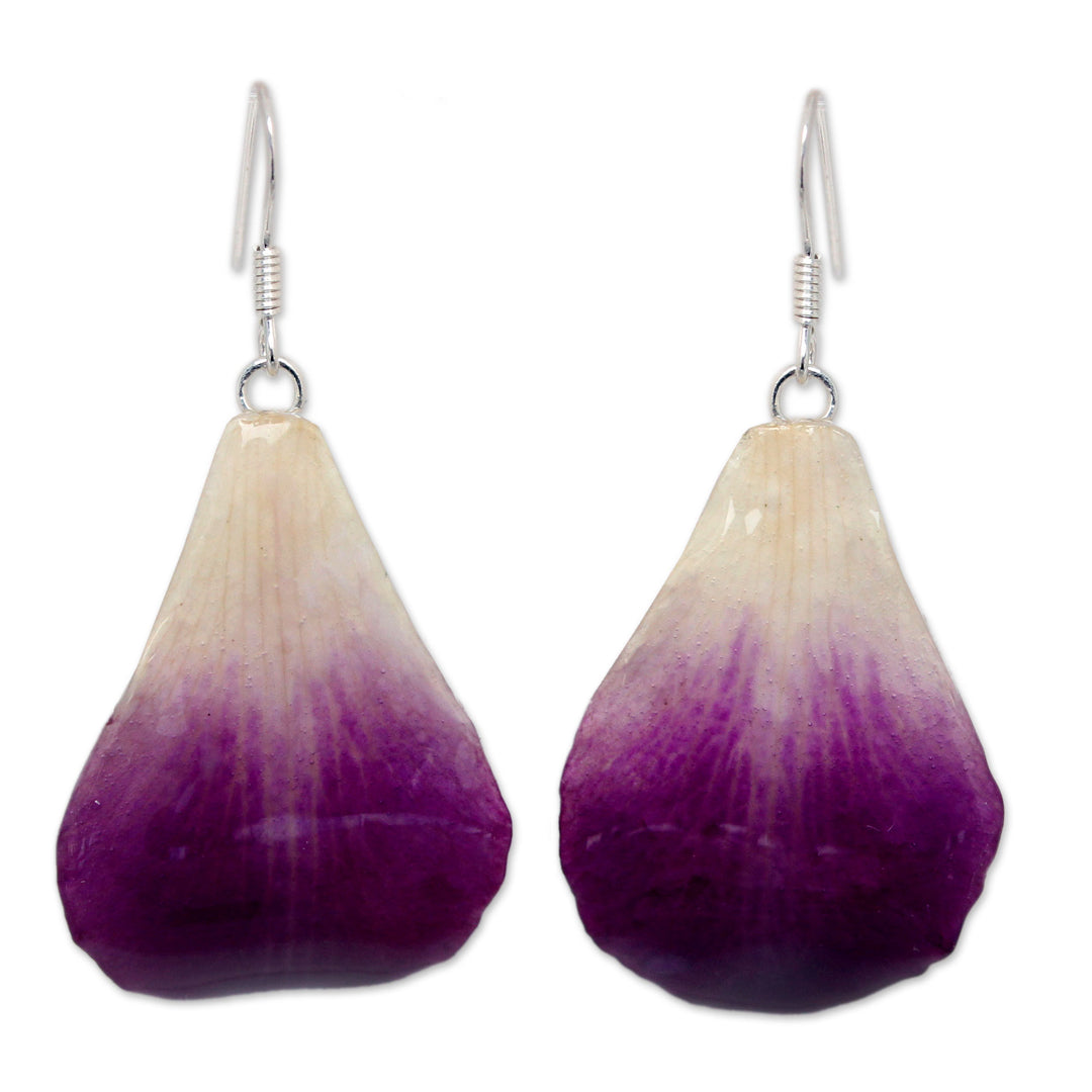 Natural Flower Dangle Earrings - Chiang Mai Beauty