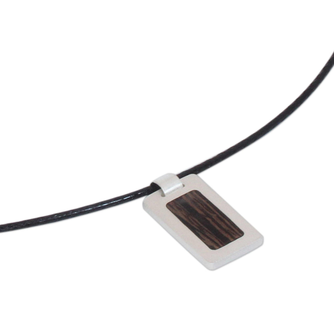 Men's Wood Pendant Necklace - Urban Hero
