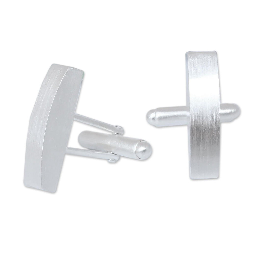 Modern Sterling Silver Cufflinks - Minimalism
