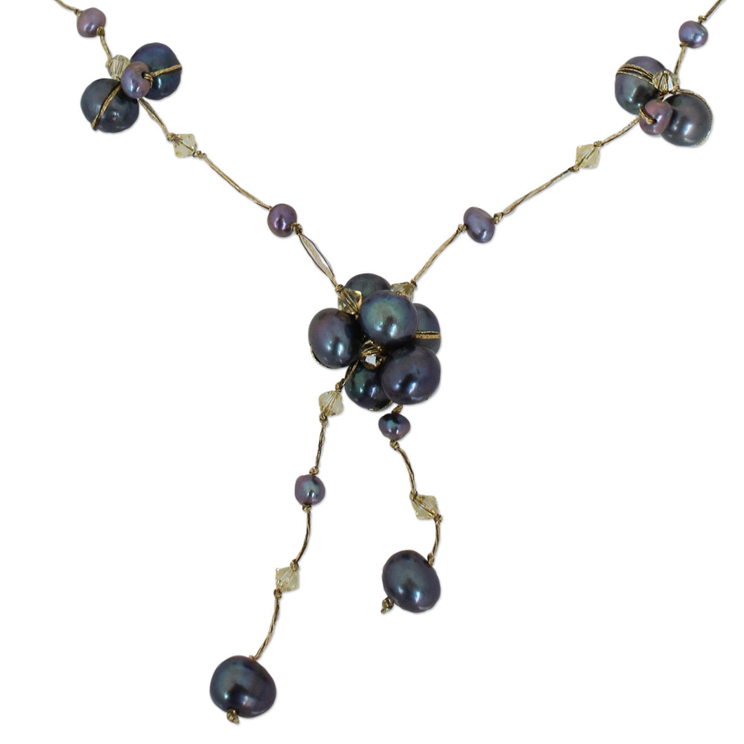 Hand Made Pearl Necklace - Mist Queen