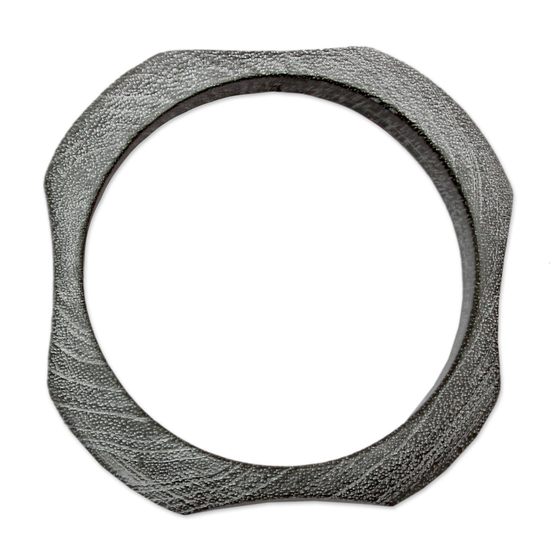 Wood bangle bracelet (Pair) - Forest Whisper