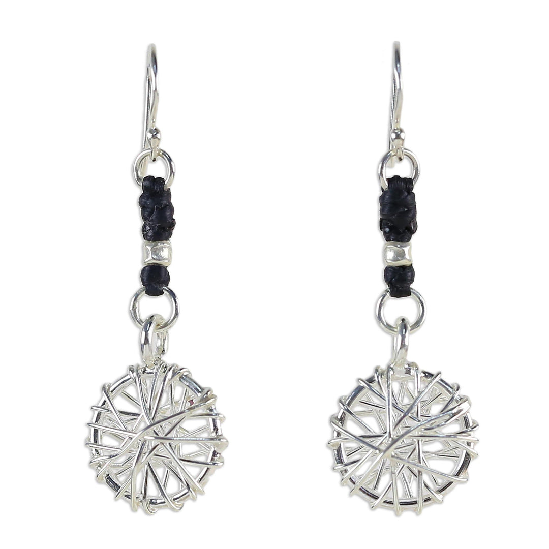 Hill Tribe Silver Dangle Earrings - Tribal Web