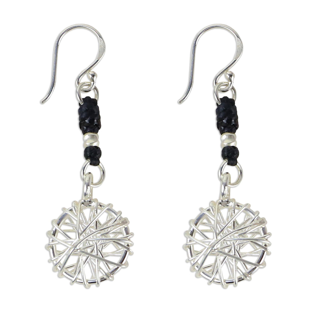Hill Tribe Silver Dangle Earrings - Tribal Web