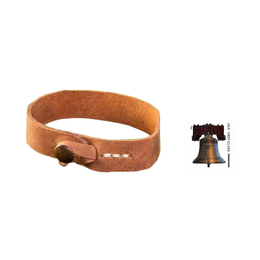 Men's Leather Wristband Bracelet from Mexico - Quality