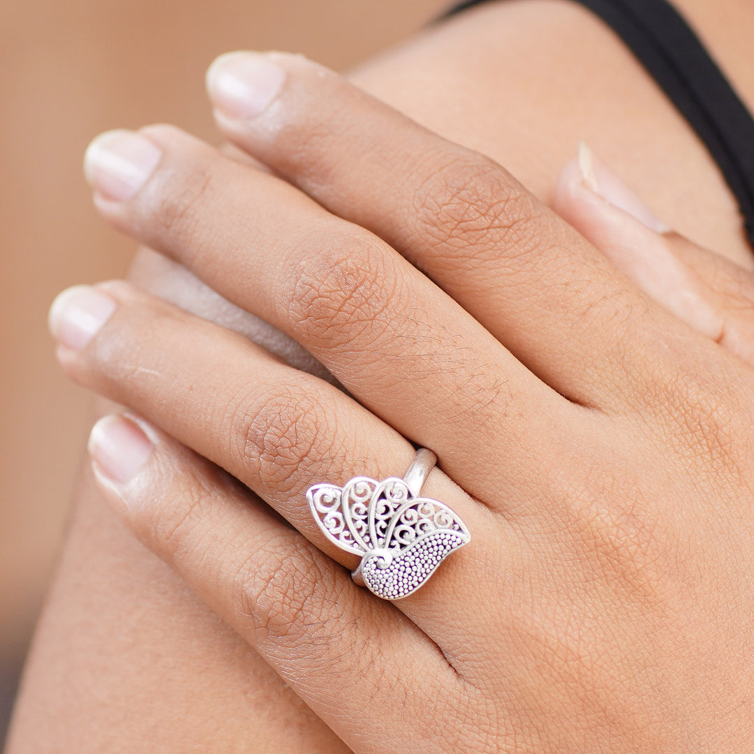 Sterling Silver Butterfly Ring - Timeless Soul