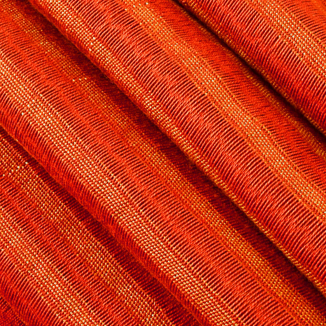 Unique Orange Cotton Scarf - Citrus Fantasy