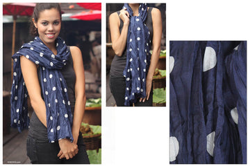 Blue Polka Retro