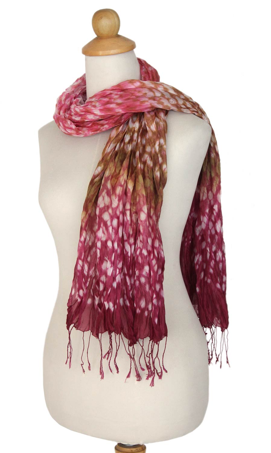 Tie-dyed scarf - Fabulous Rose