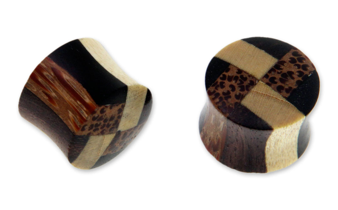 Artisan Crafted Wood Ear Plugs - Eco Contrasts