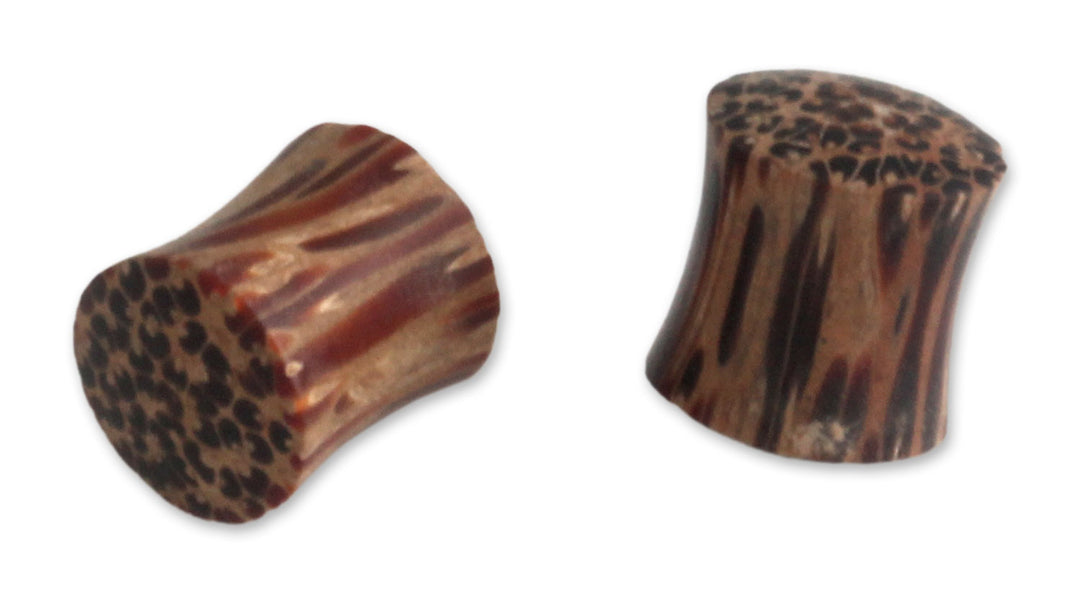 Wood ear plugs - Leopard