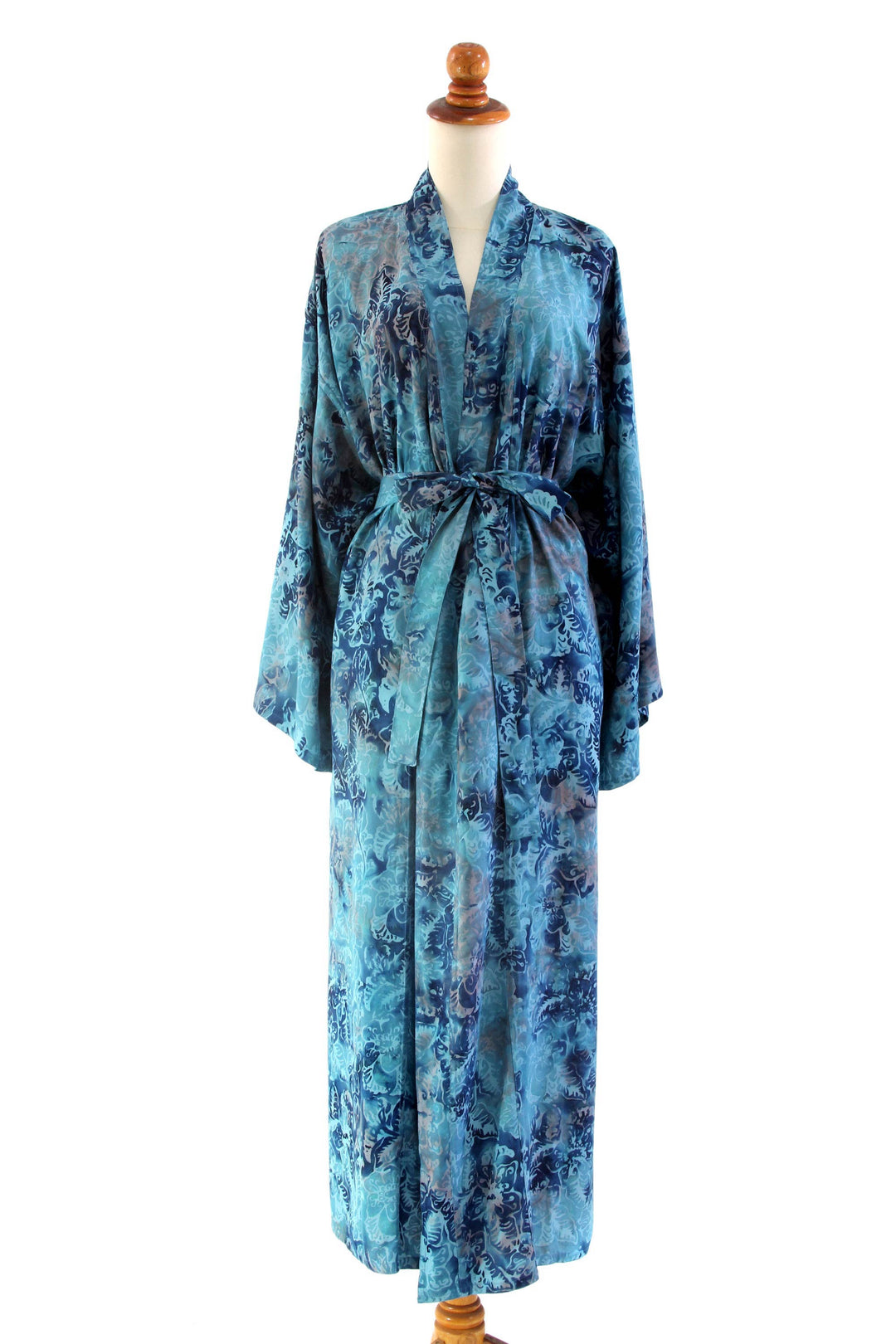 Batik Patterned Robe - Sapphire Dreams