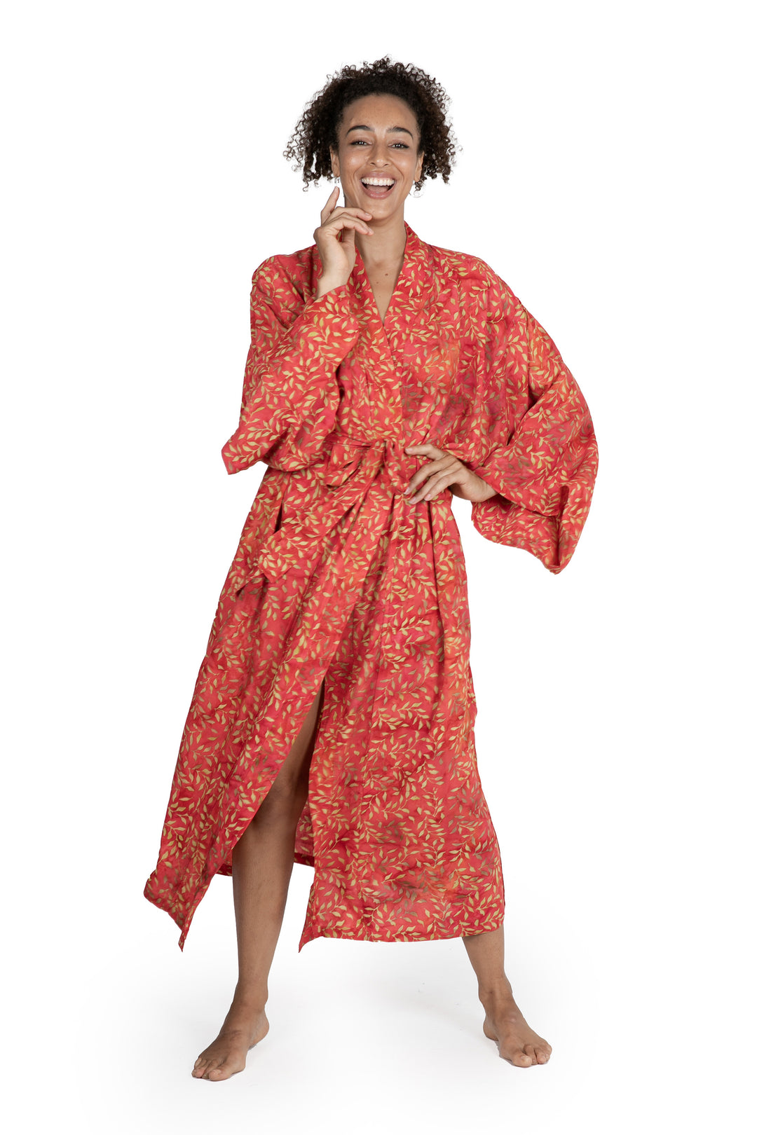 Batik robe - Autumn Joy