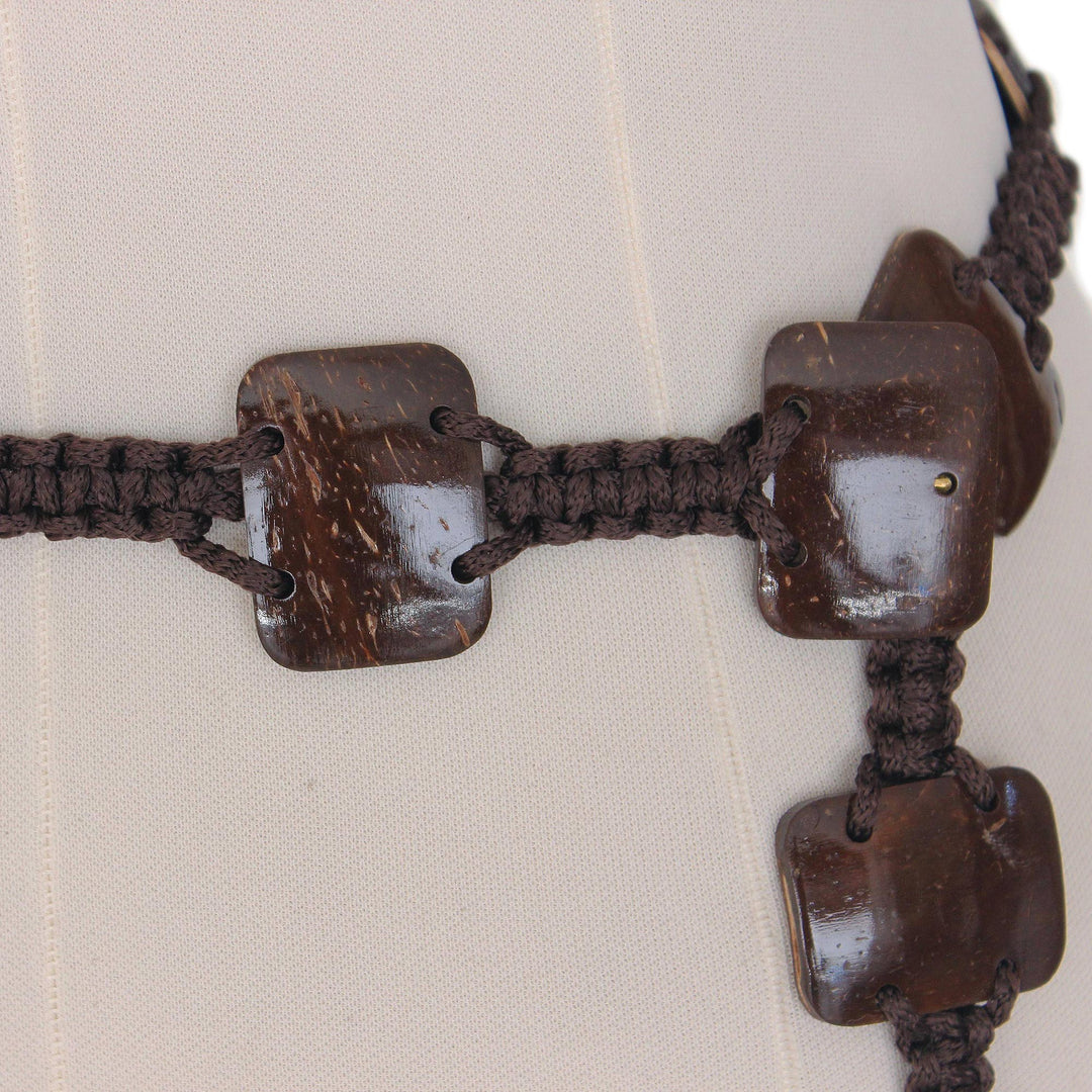 Fair Trade Coconut Shell Belt - Windows in the Earth