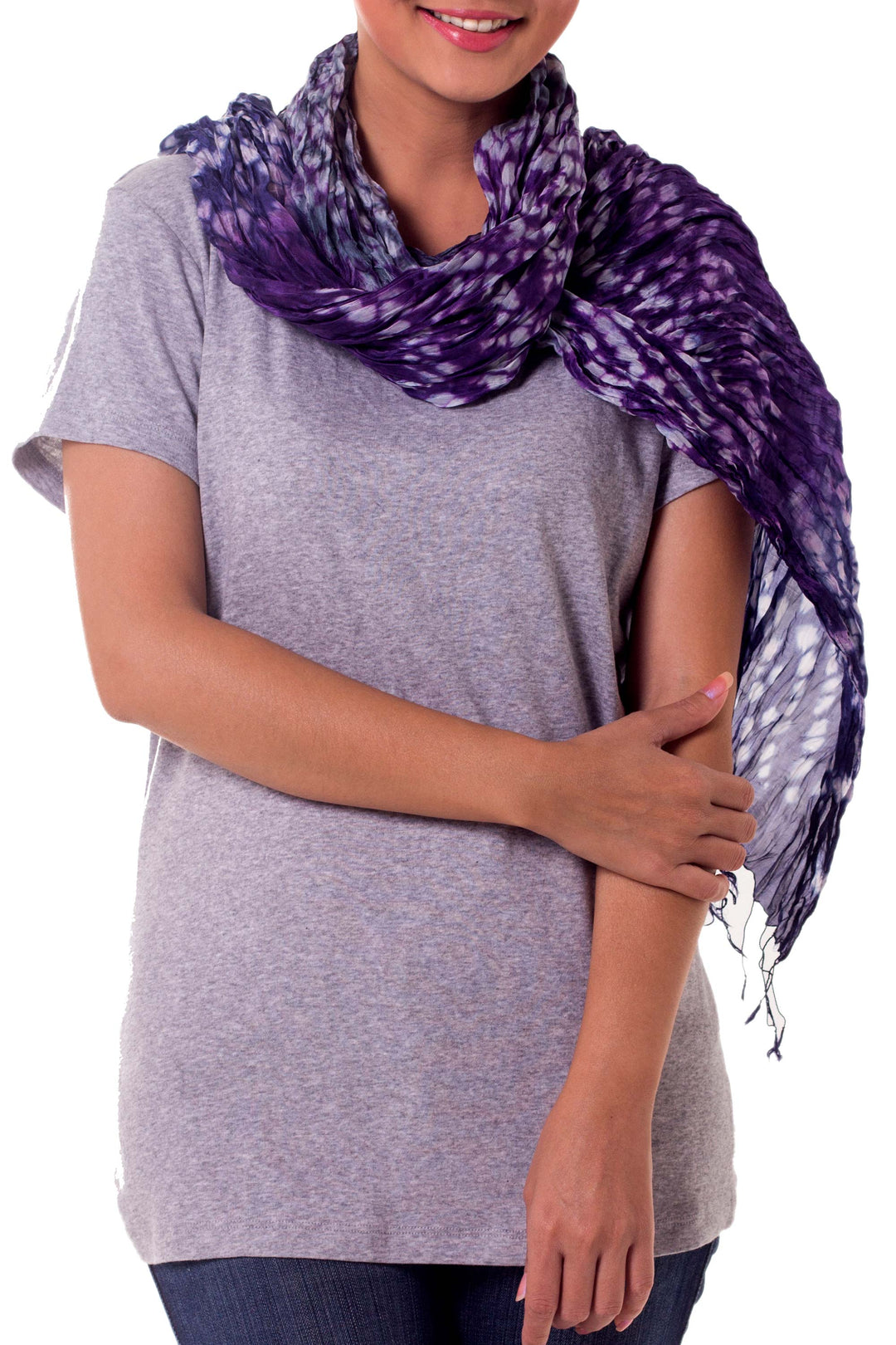 Hand Made Tie Dye Scarf - Fabulous Lily