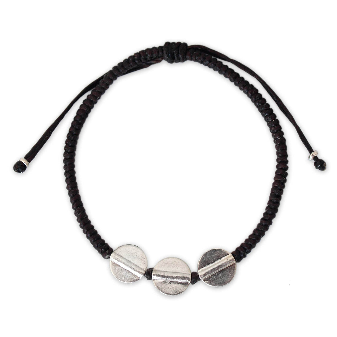 Unique Hill Tribe Silver Braided Bracelet - Three Sisters