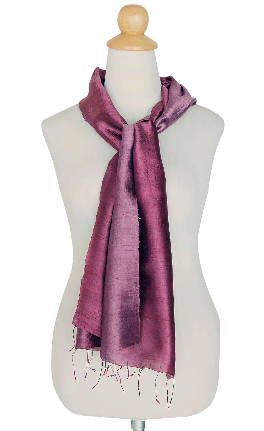 Handcrafted Batik Silk Scarf - Orchid Duality