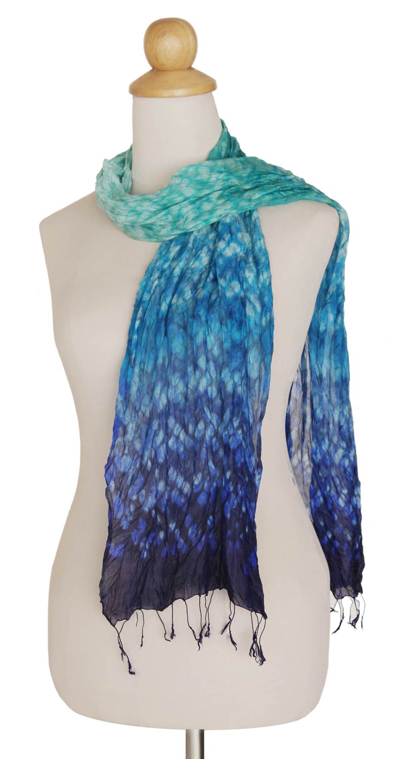 Silk Scarf from Thailand - Fabulous Sea