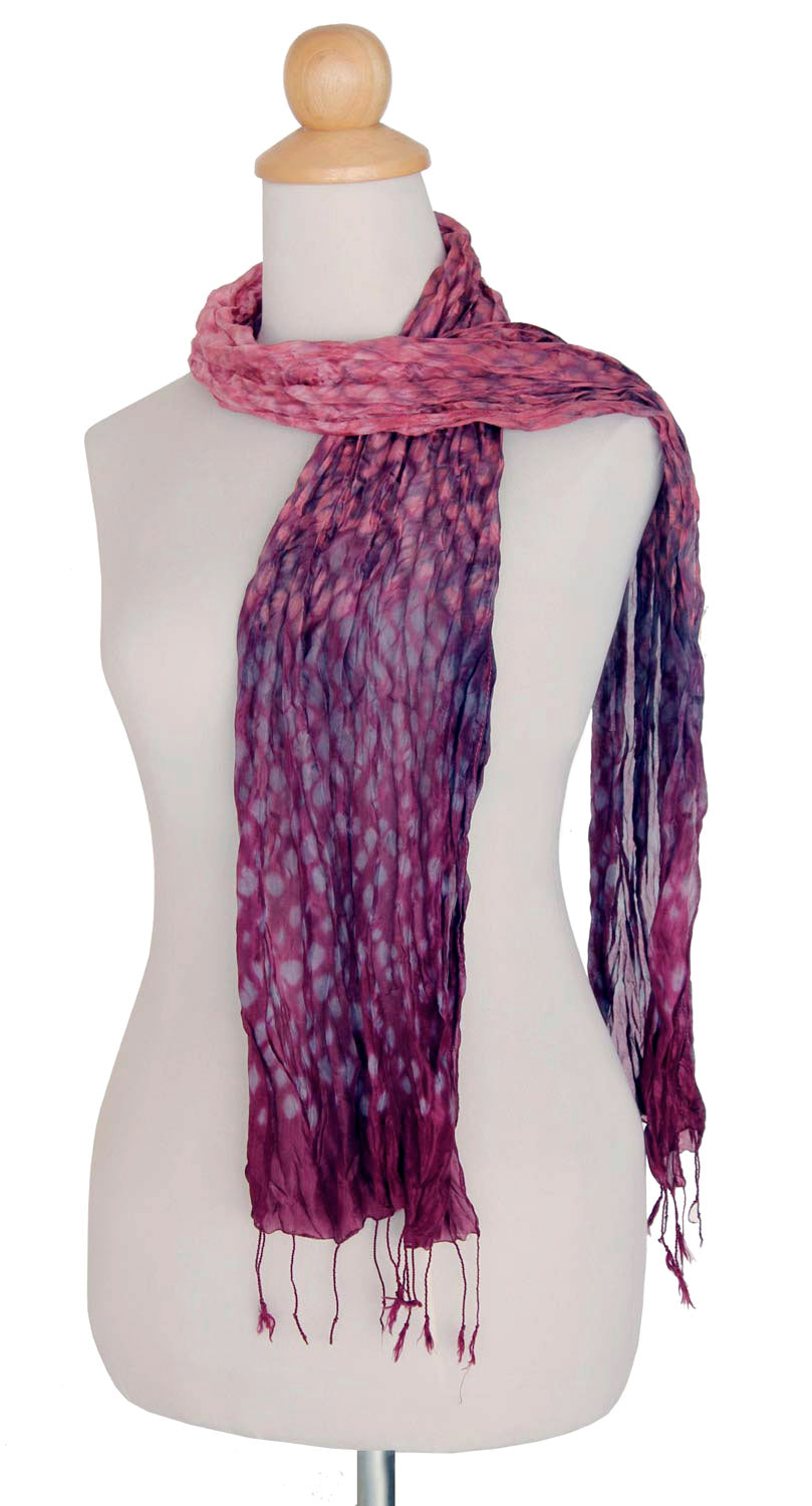 Tie Dye Scarf - Fabulous Wine