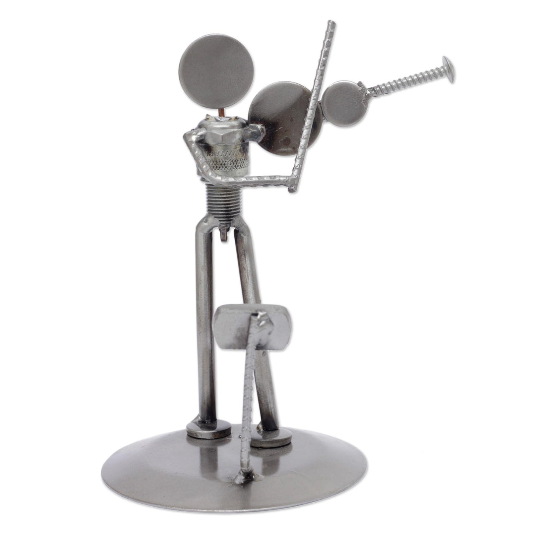 Auto part sculpture - Rustic Violinist
