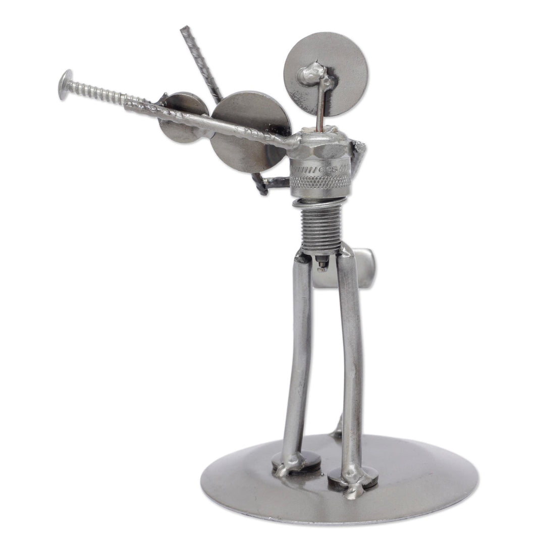 Auto part sculpture - Rustic Violinist