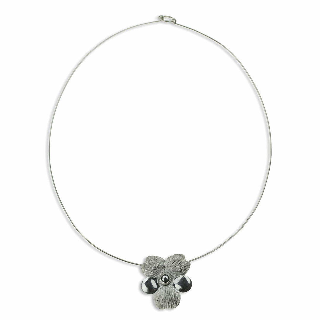 Sterling silver flower choker - Solola Bouquet