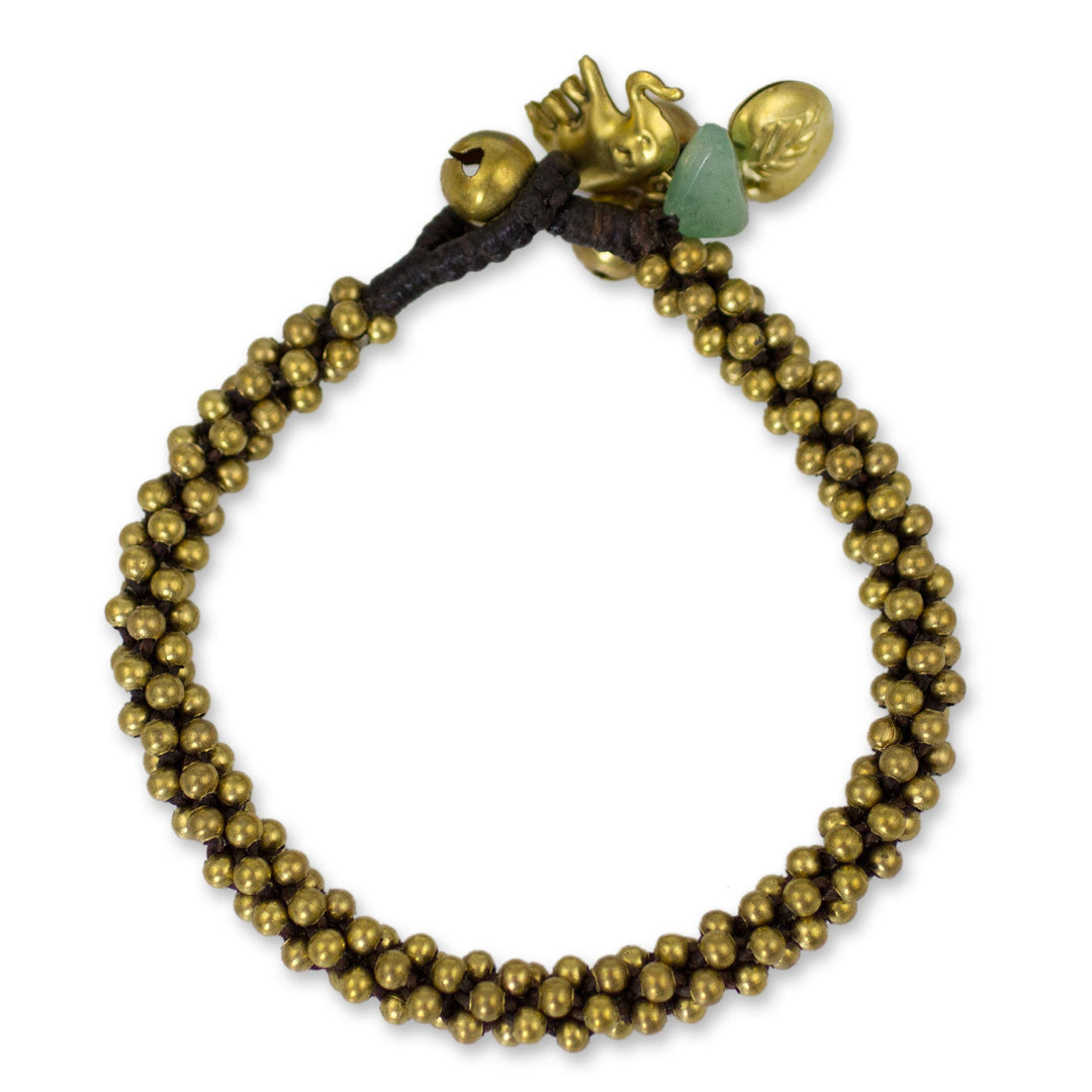 Brass beaded bracelet - Northern Chic