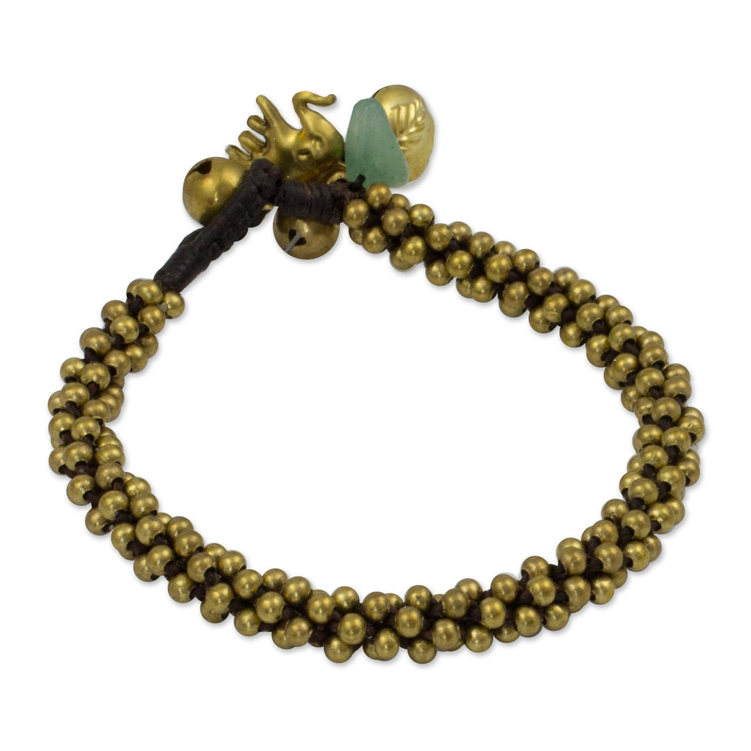 Brass beaded bracelet - Northern Chic
