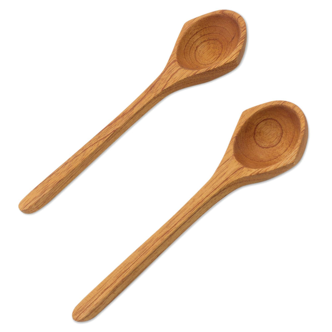 Cedar serving spoons (Pair) - Nature's Bounty