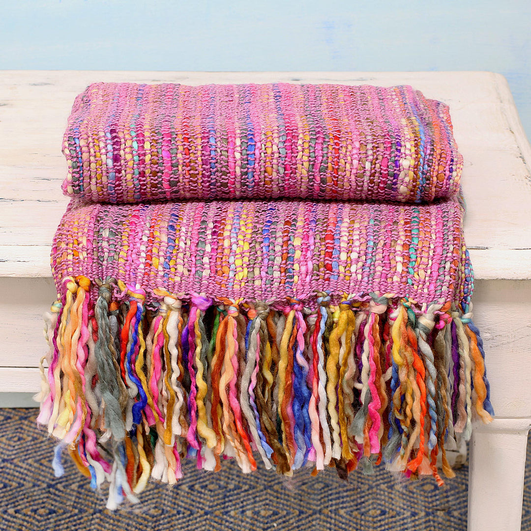 Striped Throw Blanket - Joyous Amethyst