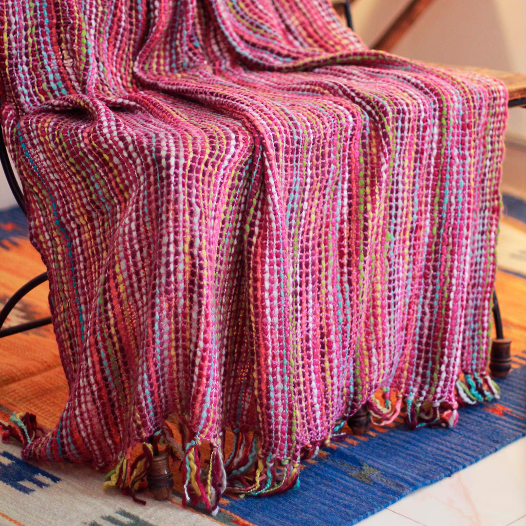 Striped Throw Blanket - Joyous Amethyst