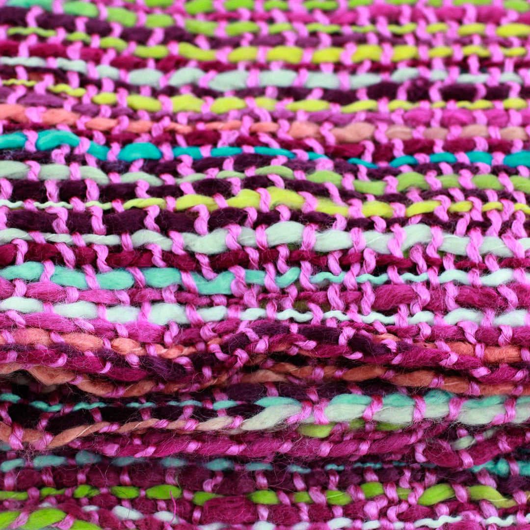 Striped Throw Blanket - Joyous Amethyst