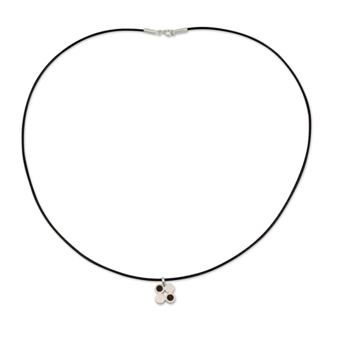 Modern Thai Wood Inlay Men's Necklace - For Nature