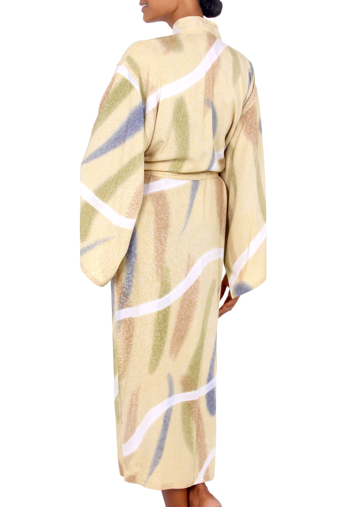Women's Batik Patterned Robe - Sweet Nuance