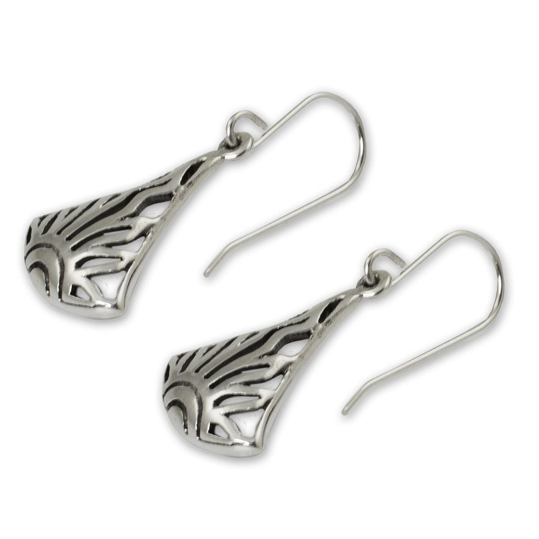 Sterling silver dangle earrings - Sunrise in Thailand