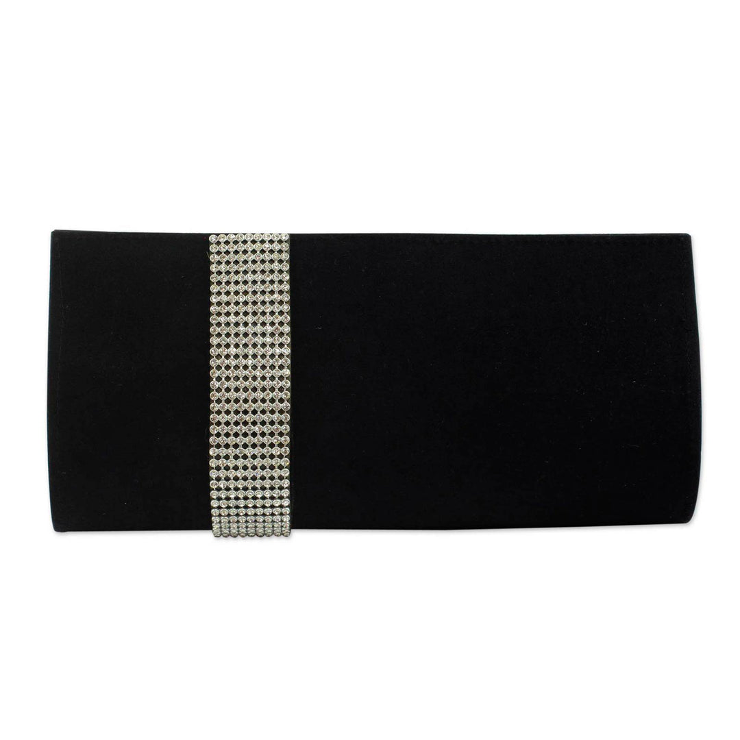Beaded clutch evening bag - Midnight Sparkle