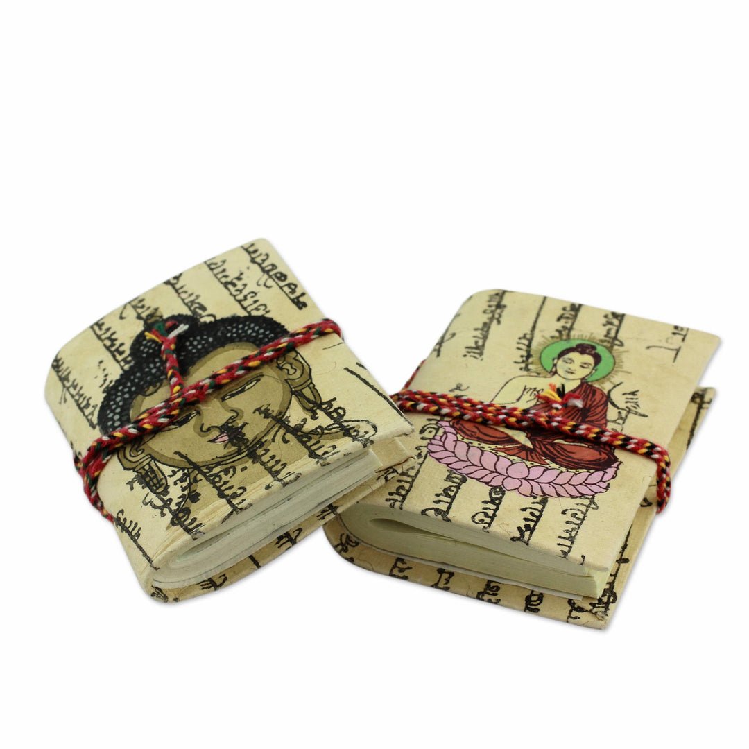 Handmade paper journals (Pair) - Serenity