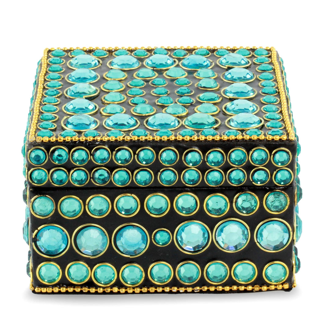 Bejeweled box - Aqua Glitz